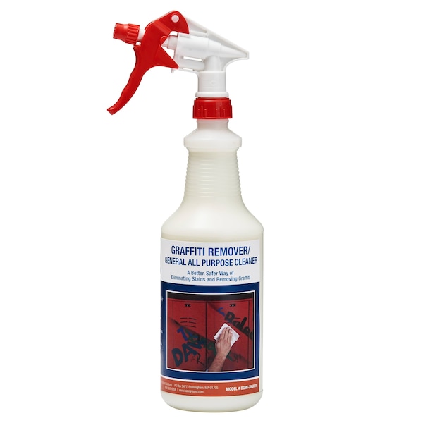 One Shot 1 Shot Graffiti Remover And Cleaner 28 Oz Preloaded In Trigger Sprayer By Bare Ground - BGMI-28GRTR