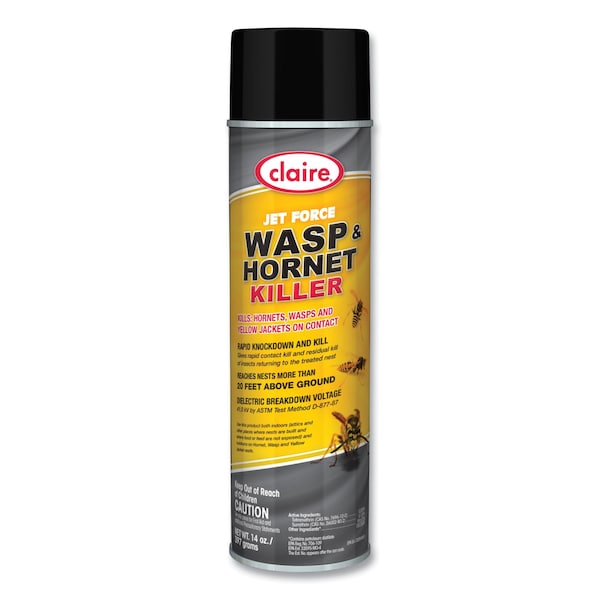 Claire Jet Force Wasp & Hornet Killer, 14 oz Aerosol Spray, 12PK - CL005