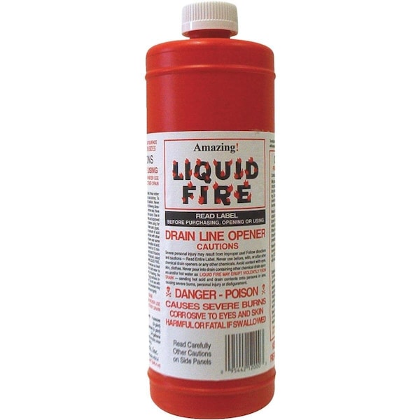 Amazing Products 32 oz Liquid Fire Drain Line Opener - LF-Q-12