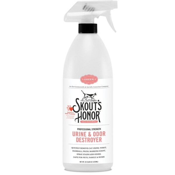 Skouts Honor Skout's Honor Cat Liquid Pet Bed Odor/Stain Remover 35 oz - SH16UO35