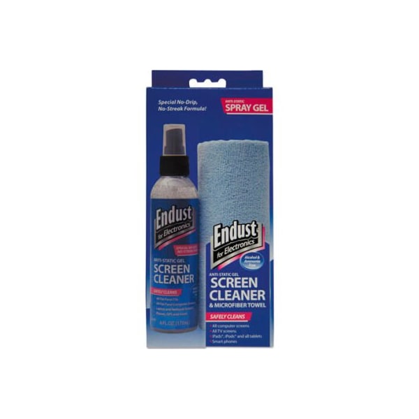 Norazza Endust for Electronics LCD/Plasma Cleaning Gel Spray, 6 oz., Pump Spray w/Microfiber Cloth - 12275