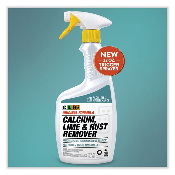 Clr Pro Calcium, Lime and Rust Remover, 32 oz Spray Bottle, PK6, 6PK - FM-CLR32-6PRO