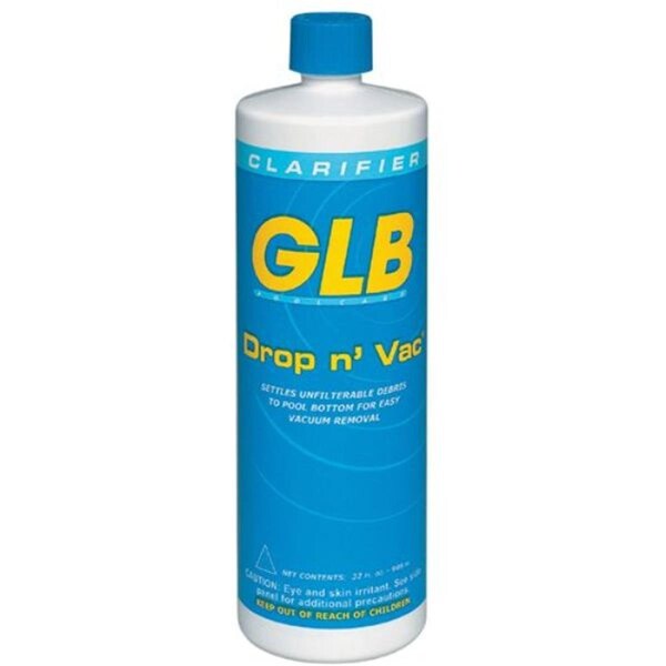 Glb 1 qt Drop-N-Vac Non Alum Flocculent Pool Water Clarifier - GL71408AEACH