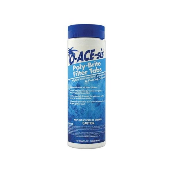 O-Ace-Sis O-Ace-Sis 8274243 1.5 lbs Poly-Brite Filter Tabs- pack of 12 - 8274243