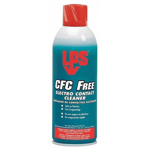 Lps Contact Cleaner, Aerosol Spray Can, 16 oz, Liquid - 03116