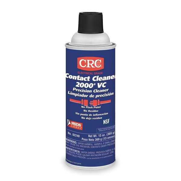 Crc Contact Cleaner, Aerosol Spray Can, 13 oz, Liquid - 02240