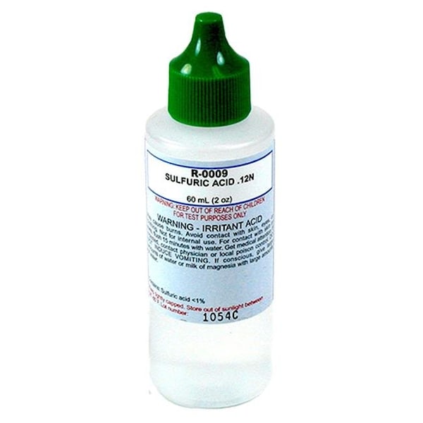 Taylor Technologies Taylor Technologies R-0009-C-12 2 Oz. Sulfuric Acid Reagent No. 9 - R0009C