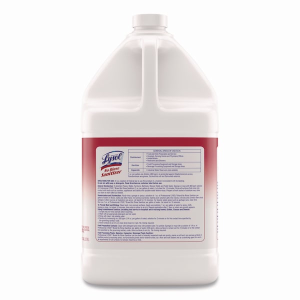 Lysol No-Rinse Sanitizer Concentrate, Unscented, 128 oz Bottle - 3624174389