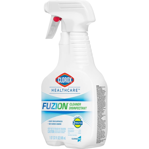 Clorox Bleach Disinfectant, 32 oz. Trigger Spray Bottle, Unscented, Translucent, 9 PK - 31478