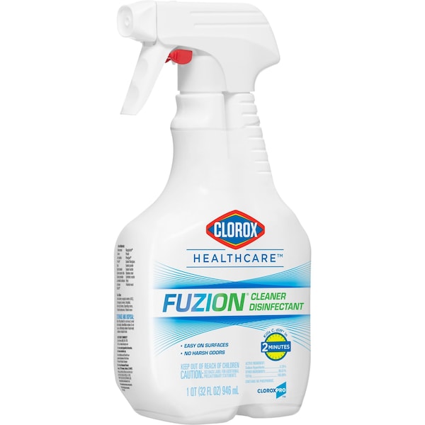Clorox Bleach Disinfectant, 32 oz. Trigger Spray Bottle, Unscented, Translucent, 9 PK - 31478