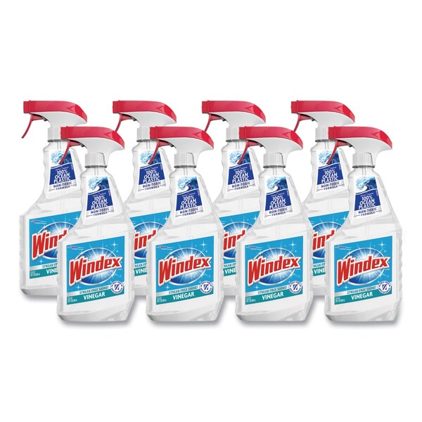 Windex Cleaners & Detergents, Spray Bottle, Fresh Clean, 8 PK - 312620