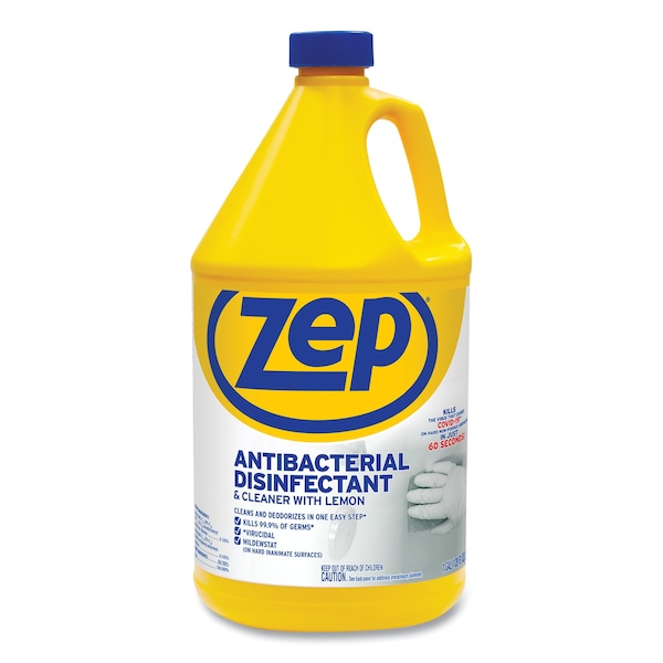 Zep Cleaners & Detergents, 1 gal. Bottle, Lemon - ZUBAC128EA