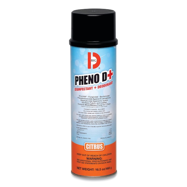 Big D Cleaners & Detergents, Aerosol Spray, Citrus, 12 PK - 33700