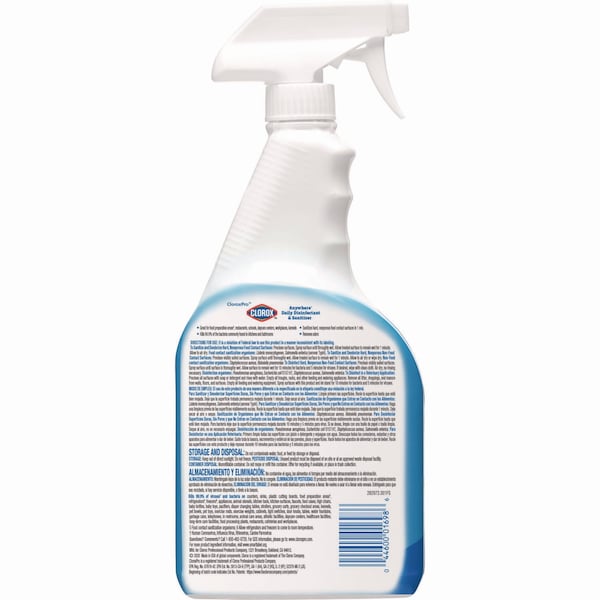 Clorox Cleaners & Detergents, 32 oz. Trigger Spray Bottle, Unscented, 12 PK - 01698