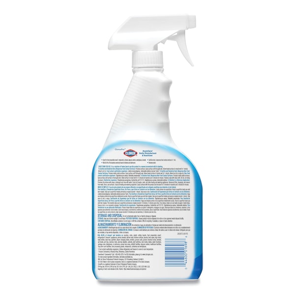Clorox Cleaners & Detergents, 32 oz. Trigger Spray Bottle, Unscented, 12 PK - 01698
