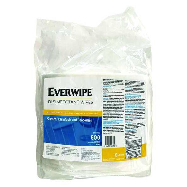 Tork Disinfectant Wipes, Bag, Lemon, White, 4 PK - 10100
