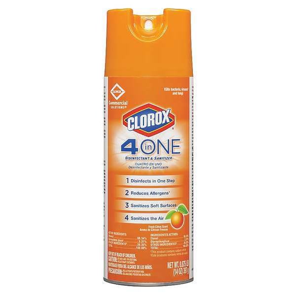 Clorox Disinfectant, 14 oz. Aerosol Can, Unscented, 12 PK - 31043