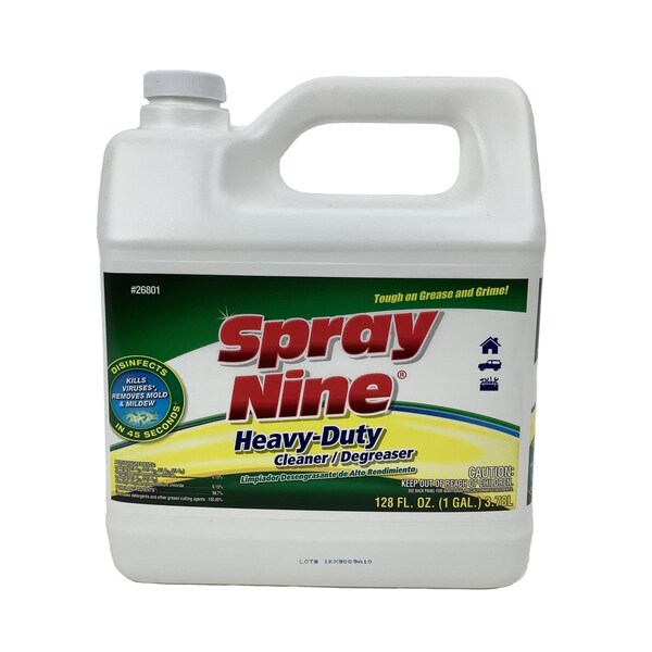 Permatex Cleaner, Multi-Purpose, Disinfectant, Spray Nine, 1 Gal Capped Bottle - 26801