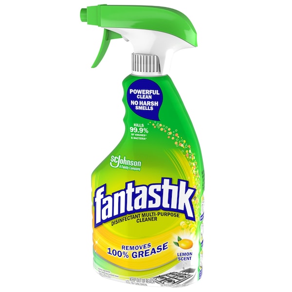 Fantastik Disinfectant Multi-Purpose Cleaner Lemon Scent, 32 oz Spray Bottle - 366094