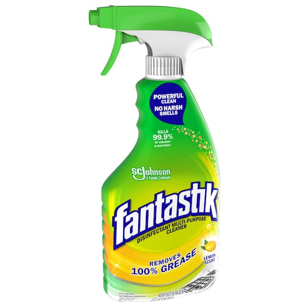 Fantastik Disinfectant Multi-Purpose Cleaner Lemon Scent, 32 oz Spray Bottle - 366094