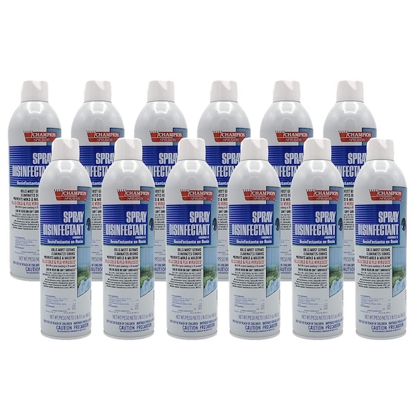 Chase Products Champion Aerosol Disinfectant Original Scent net 16.5 oz. Case: 12 cans., 12PK - 5157