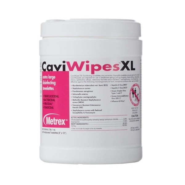 Metrex Metrex Surface Disinfectant Wipes, 9 X 12in, 792PK - 13-1150