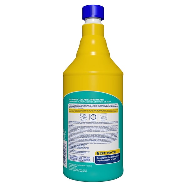Zep Zep Sassafras Scent Grout Cleaner and Whitener 32 oz Liquid - ZU104632