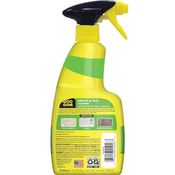 Weiman Products Goo Gone Citrus Scent Grout Cleaner 14 oz Liquid - 2052
