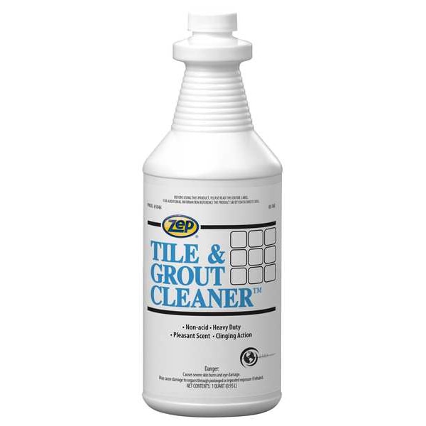 Zep Tile and Grout Cleaner, 1 qt., Bottle, PK12 - 104601