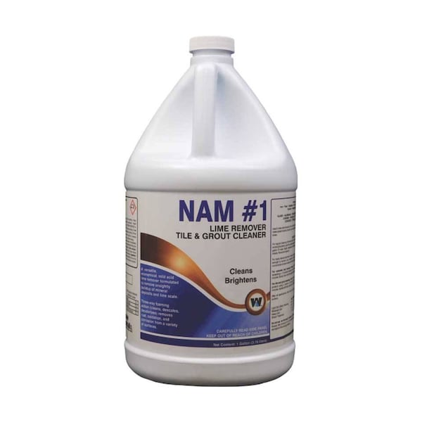 Warsaw Chemical Nam #1, Lime Remover, Tile & Grout Cleaner, 1-Gallon, 4PK - 21504-0000004