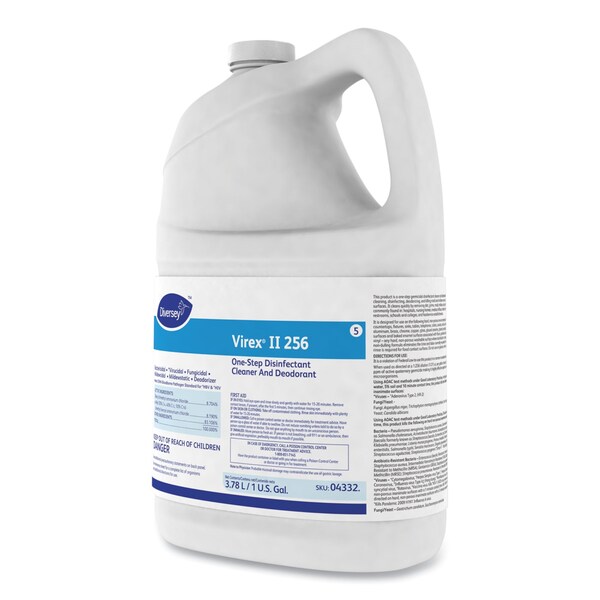 Diversey Cleaners & Detergents, 1 gal. Bottle, Mint, Blue, 4 PK - 4332