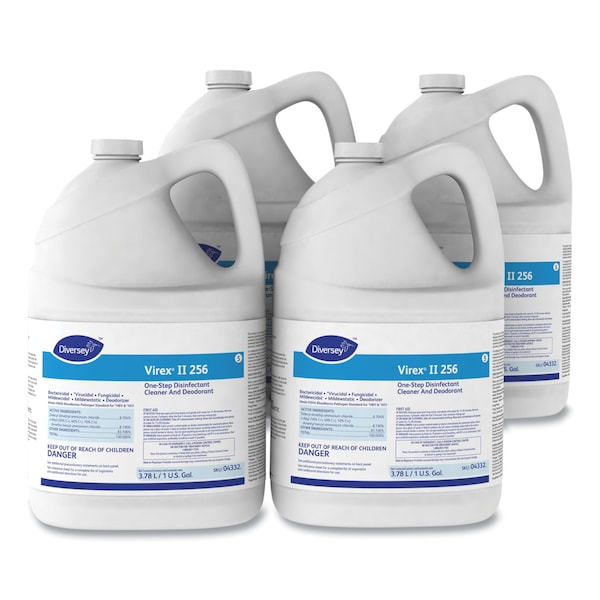 Diversey Cleaners & Detergents, 1 gal. Bottle, Mint, Blue, 4 PK - 4332