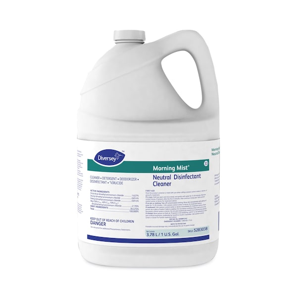 Diversey Cleaners & Detergents, Bottle, Fresh, Blue-Green, 4 PK - 5283038