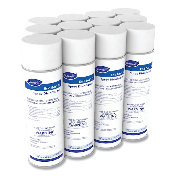 Diversey Cleaners & Detergents, Aerosol Spray, Fresh Scent, 12 PK - 4832
