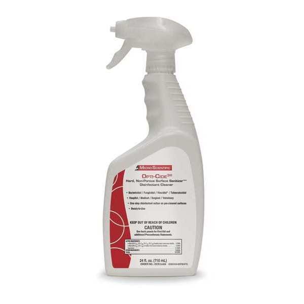 Micro-Scientific Healthcare Surface Disinfectant, 24 oz. Trigger Spray Bottle, Unscented - NEMSI24SA