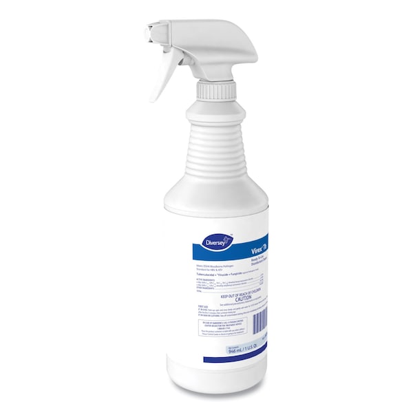 Diversey Cleaners & Detergents, 32 oz. Bottle, Lemon, Colorless, 12 PK - 4743