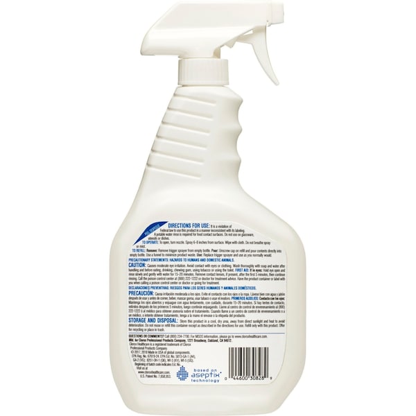 Clorox Cleaner and Disinfectant, 32 oz. Trigger Spray Bottle, Cherry Almond, 9 PK - 30828