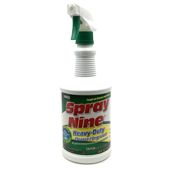 Permatex Cleaner, Multi-Purpose, Disinfectant, Spray Nine, 32 Fl Oz Round Trigger Spray Bottle - 26832