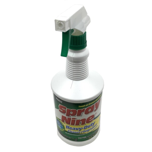Permatex Cleaner, Multi-Purpose, Disinfectant, Spray Nine, 32 Fl Oz Round Trigger Spray Bottle - 26832