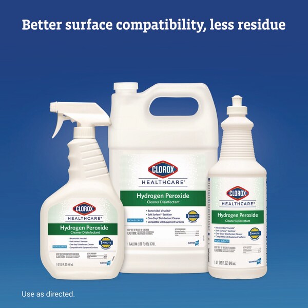 Clorox Cleaners & Detergents, 1 gal Bottle, Unscented, 4 PK - 30829