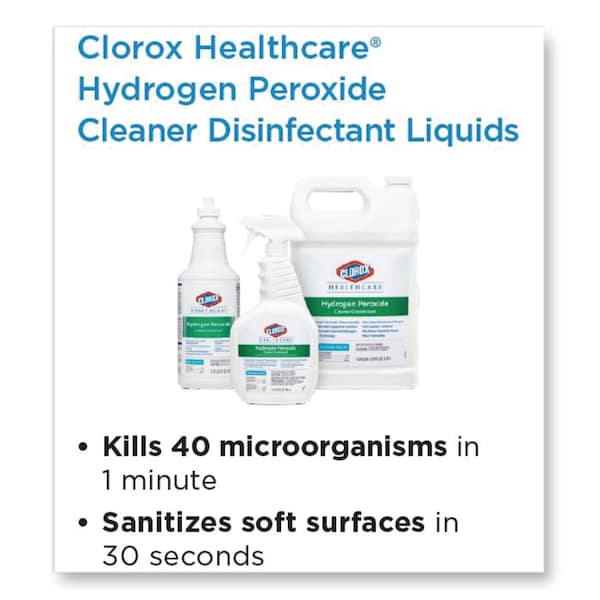 Clorox Cleaners & Detergents, 1 gal Bottle, Unscented, 4 PK - 30829