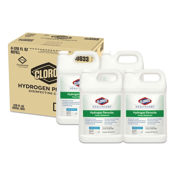 Clorox Cleaners & Detergents, 1 gal Bottle, Unscented, 4 PK - 30829