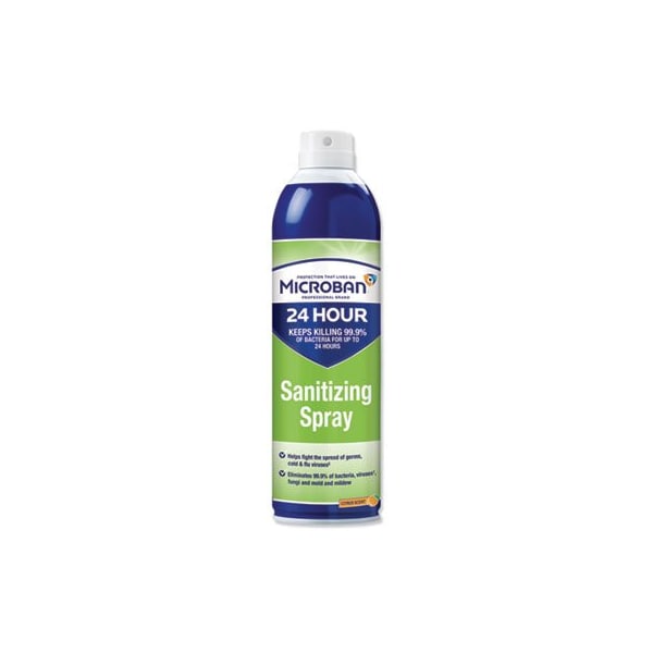 Proctgambl Microban, 24-HOUR DISINFECTANT SANITIZING SPRAY, CITRUS, 15 OZ, 6PK - 30130