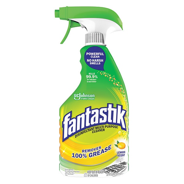 Fantastik Cleaner and Disinfectant, 32 oz. Trigger Spray Bottle, Unscented, 8 PK - 306388