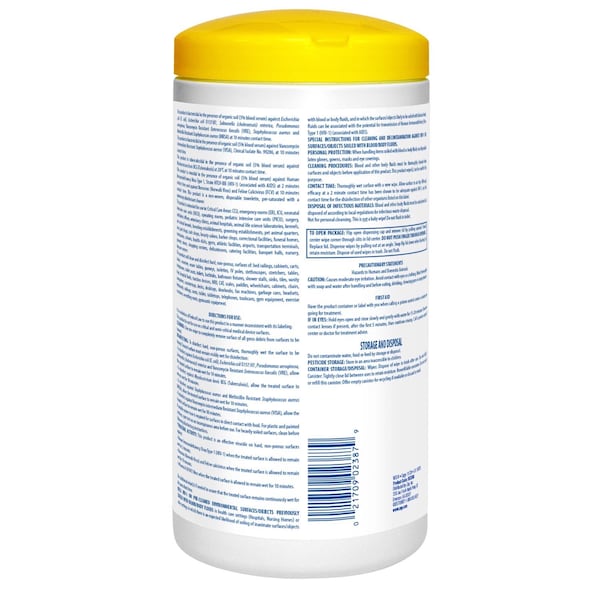 Zep Zep Recycled Fibers Disinfecting Wipes 80 pk - R53380