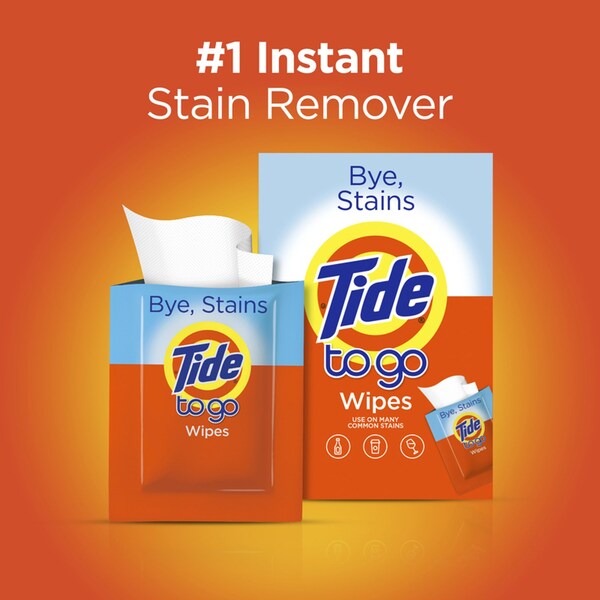 9 Elements Tide To Go No Scent Stain Remover 10 wipes Wipes - 49089