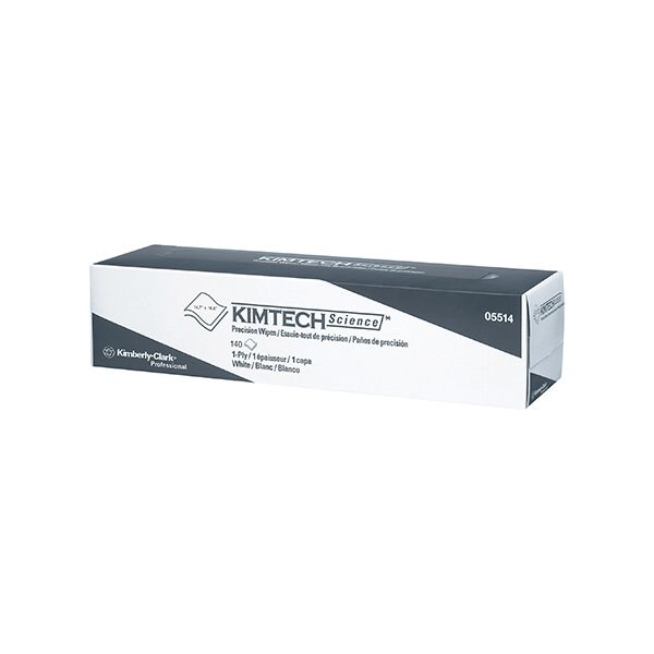 Kimtech Kimtech 1-Ply 14.7 x 16.6'' Precision Low-Lint Wipers - 140-count, 15PK - BUY00018404