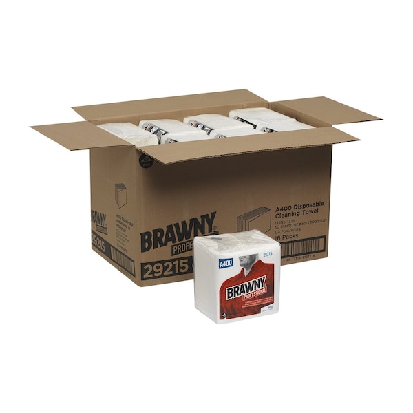 Georgia-Pacific Disposable Wipes, 13" x 13", 16 Pack, 50 Sheets/ Pack - 29215
