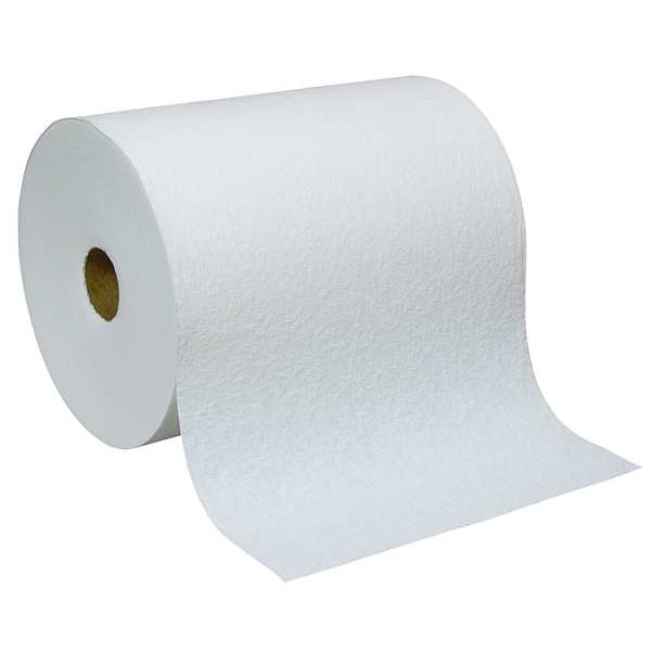 Georgia-Pacific Dry Wipe Roll, D400, Continuous Roll, Double Recreped DRC, 10 in Wide 250 Ft Length, White, 6 Pack - 20065