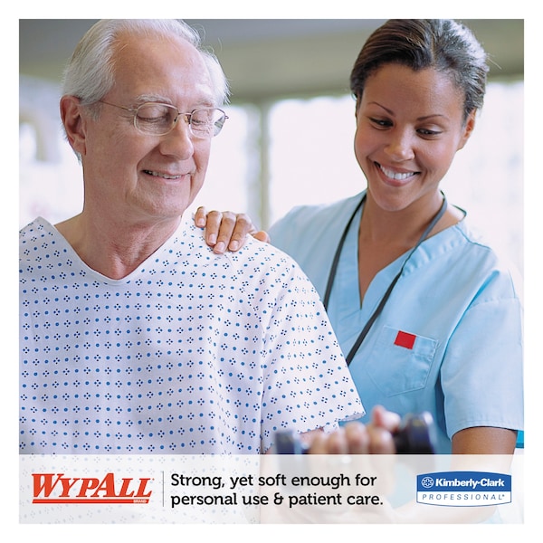 Wypall WypAll General Clean L30 Heavy Cleaning Towels (05816), Strong & Soft Wipes, White, Pop-Up Box. 6 - 05816